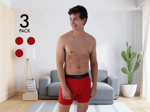 Second Skin MicroModal solid Boxer Brief (Pack of 3)